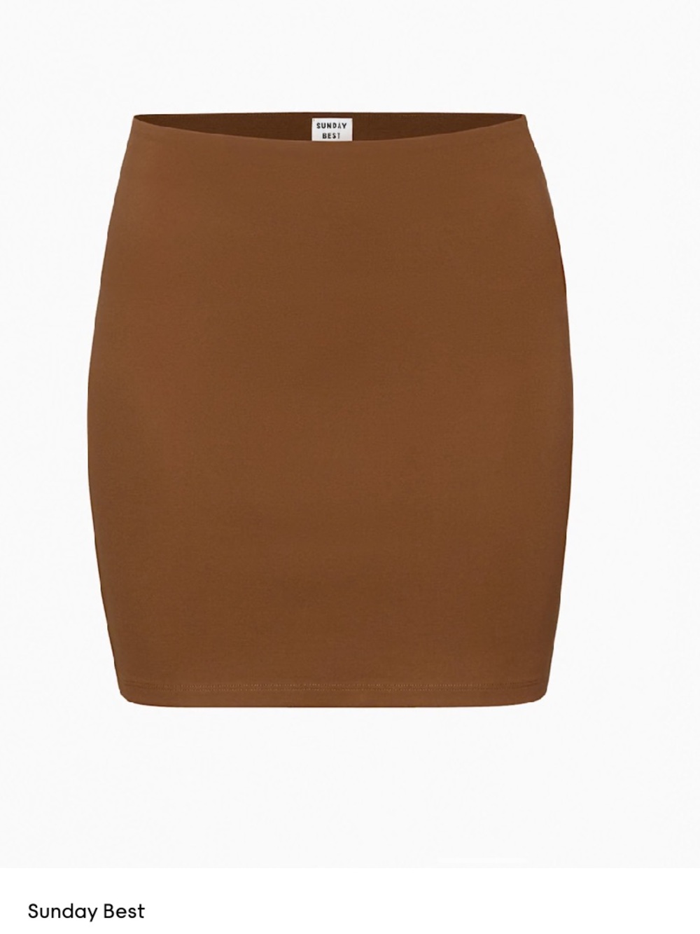 Aritzia - Sunday Best Brown Bodycom High-Rise A-line Mini Skirt